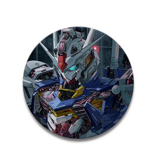 Mobile warrior Gundam tinplate badge cross-border frosted laser anti-rust badge bar gift can be sent on behalf of one piece