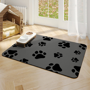 Cross-Border Pet Floor Mat, Absorbent Non-Slip Mat, Household Small Animal Feeding Mat, Cat Food Bowl, Anti-Splash Diatom Mud Floor Mat