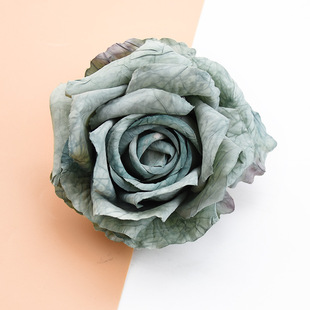 Factory direct wrinkled cloth rose flower DIY wedding home decoration photography layout simulation flower rose head