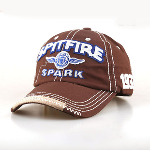 Baseball cap embroidery letter cotton sunshade sports leisure outdoor adjustable cross-border e-commerce Denim hat brim cap