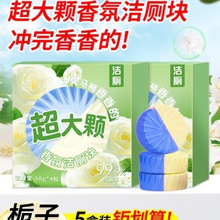 Toilet Cleaner Tablets for Cleaning and Deodorizing with Fresh Blue Bubble Scent