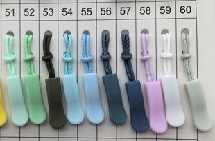 Detachable zipper head caterpillar zipper pp injection slip schoolbag wallet down jacket small pendant luggage accessories