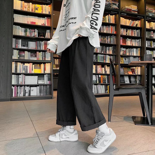 Black Casual Covers Slimming High Waist Wide Leg Casual Pants Women's 2024 Spring New Arrival Divine Pants Long Pants