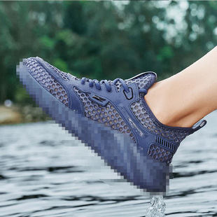 Men's Shoes Summer Breathable Hollow-out Mesh Mesh Shoes Sports Casual Men's Running Lightweight Anti-odor Tide Shoes Hair Shoes