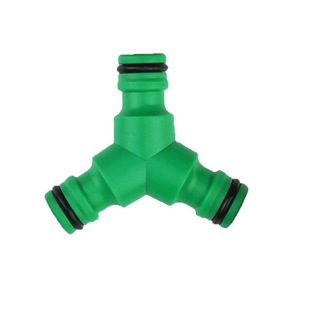 Three-way tee quick connector plastic nipple garden water pipe car wash hose tap split quick connect water pipe connector