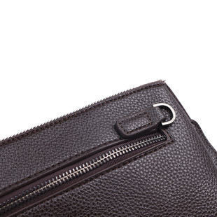 Spot Portable Zipper Men's Business Casual Wallet Coin Storage Bag Genuine Leather Factory Direct Sale