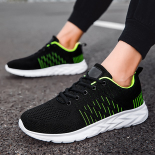 Fujian Sports Shoes Men's Lightweight Mesh Breathable Running Shoes Flat Non-Slip Casual Men's Travel Shoes Trendy Men's Shoes