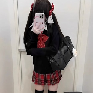 Original Genuine JK Uniform Pepper Red Pair Skirt Spring and Autumn College Style Pleated Skirt Skirt Skirt Women's Suit