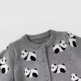 Детские хлопковые комбинезоны Panda Baby осенью и зимой