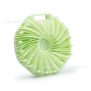 Cross-border e-commerce new silicone bath brush body universal soft hair exfoliating bath brush tornado scrub brush