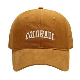 Hat Women's fashionable autumn and winter letter embroidered baseball cap big head circumference versatile casual peaked cap sun hat men