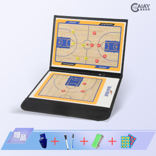 Portable Basketball and Football Coach Tactical Board Supplies Command Board Game Training Magnetic Erasable Foldable Book
