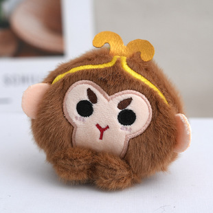 Sun Wukong Голова подвеска Ци Тяньда Шэн кукла плюшевая игрушка маленькая обезьяна школьная сумка подвеска плюшевая брелок кукла