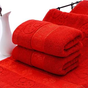 Polyester Cotton Red Mushroom White Mushroom Towel Service Gift Towel