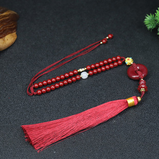 Cinnabar dragon brand car tassel pendant high content purple gold sand antique palace taenias forbidden step press placket jewelry car pendant