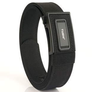 Cross-Border double-layer hardened automatic buckle shooting training quick hanging pistol nylon Inner Belt outdoor leisure belt