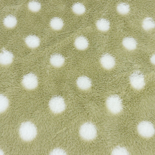 Factory Goods Direct supply small rabbit fur printed polka dot polyester Rabbit Rabbit velvet printed children's clothing Bobi plush toy fabric