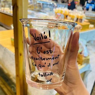Переверните чашку спот сеть Red Creative ins Wind Glass Cup Японский чай в корейском стиле чашка кофе молочный чай с подарком