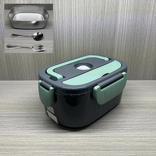 Cross-border new household car-mounted large-capacity dual-purpose electric heating insulated lunch box portable stainless steel electric heating lunch box