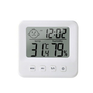 1222 New Indoor Thermohygrometer Household Thermometer Smiley Display Household Greenhouse Warehouse