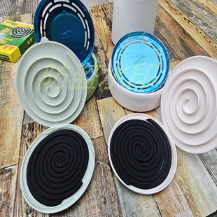 Automatic Mosquito-Repellent Incense Separator New Style Accessible Luxury Creative Sawtooth Anti-Scalding Fire-Proof Anti-Fly Ash Safety Mosquito-Repellent Incense Box with Lid
