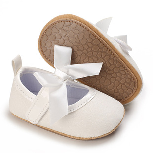 Li Haisheng 0-1 years old spring and autumn baby shoes soft rubber sole non-slip baby girl princess shoes support one-piece delivery