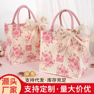 Hand Gift Handbag Female Bridesmaid Wedding Wristlet Children's Birthday New Creative Gift Wedding Practical Bag