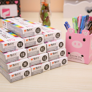Chenguang new popular color neutral water pen 0.38mm full needle student hand account pen AGP62403
