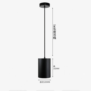 Surface mounted downlight hanging wire restaurant front desk bar chandelier long barrel round led spotlight 12W20W30 Watt 3000K