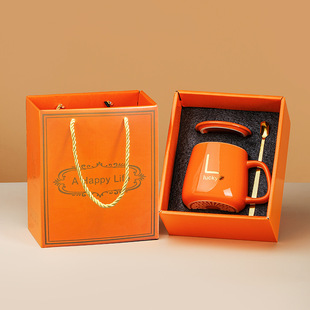 55 degree constant temperature cup heating warm cup set ceramic cup mug gift box high color value small gift