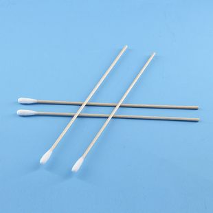 6-inch single-head wooden stick cotton swab purification swab industrial dust-free cotton swab 6-inch long rod 15cm cotton swab 100 pieces
