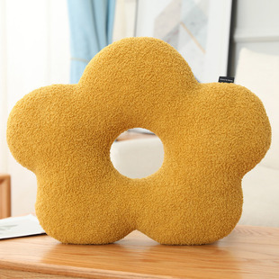 Home ins sofa pillow ball cushion sunflower flower long cushion plush toy doll sleeping girl