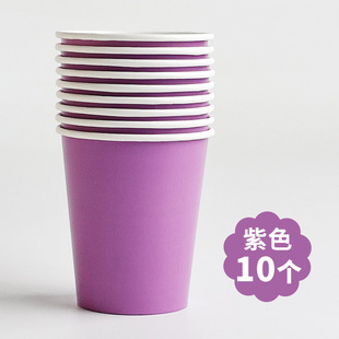 Disposable pure red color paper cup wholesale kindergarten children's early education manual ring creation mixed optional thick Cup