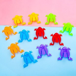 Parent-Child Interaction Jumping Little Frog Mini Jumping Frog Plastic Bounce Toad Children's 8090 Nostalgic Toy