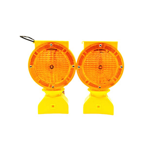 Solar Barrier LED Light Cone Water Horse Construction Guardrail Hanging Flash Light Traffic Night Small Yellow Flash Warning Light