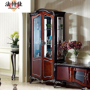 American Style Light Luxury Solid Wood TV Cabinet Combination Simple European Style Living Room with Drawer TV Cabinet Furniture Wine Cabinet