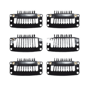Wig Clip Manufacturer Wholesale Stainless Steel Actor Tooth Water Drop Clip Hair Clip Accessories for Men