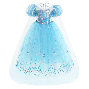 Frozen Elsa Anna dress Girls Temperament Princess Dress Clearance Low Price