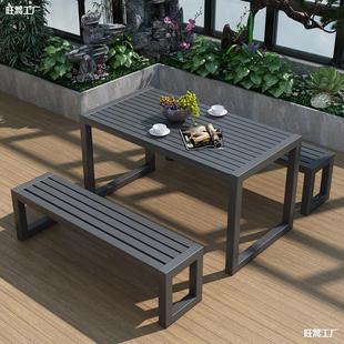 Outdoor Tables and Chairs, Courtyard Waterproof Open-Air Outdoor Benches, Sun Protection Chairs, Park Square Outdoor Anti-Corrosion Pavilions