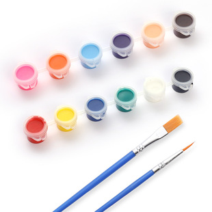 3/5ml12 color acrylic paint strip suit children painting fine art graffiti DIY plaster doll paint strip wholesale