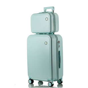 Solid Color Large Luggage Case 14 Inch Japanese Cyber Celebrous Girl Macaron Wear-resistant and Durable Leisure Vacation Boarding Travel