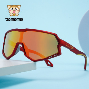 2025 manufacturers new men's riding glasses women's large frame outdoor sports sunglasses windproof goggles colorful sunglasses