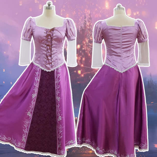 Ennanana Adult Purple Rapunzel Dress Sofia Adult Rapunzel Dress Cos Party Costume Wholesale