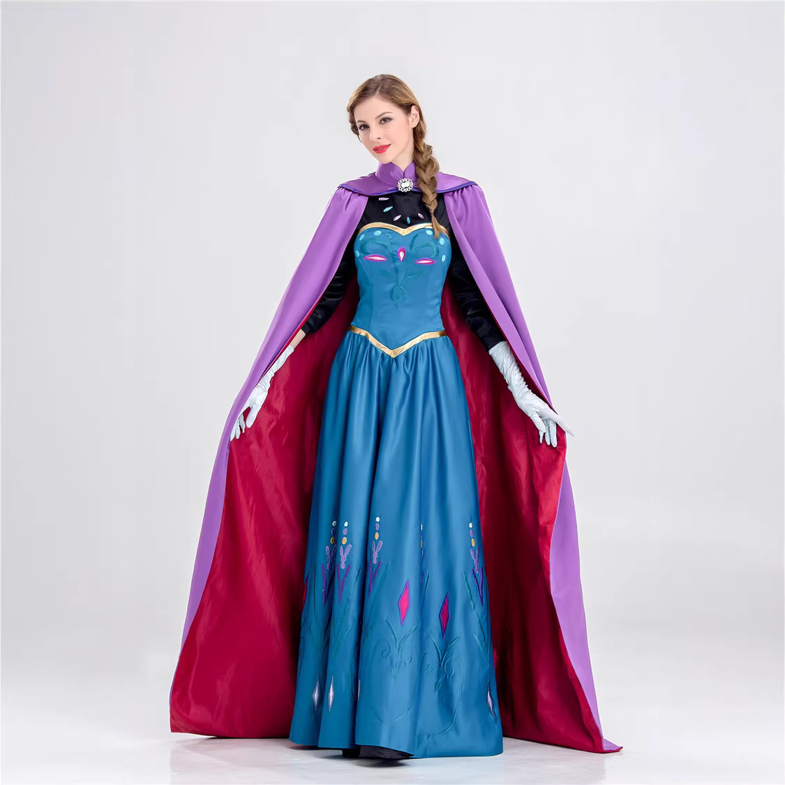 Halloween Costume Frozen cosplay Princess Anna cosplay Adult Snow White Costume