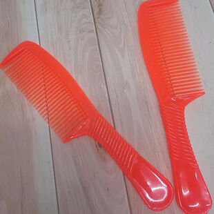 Old-fashioned Thickeneded Plastic Comb Big Red Medium-toothed Fine-toothed Comb Anti-static Household Wedding Not Easy to Break Hairdressing Comb Cooked Glue