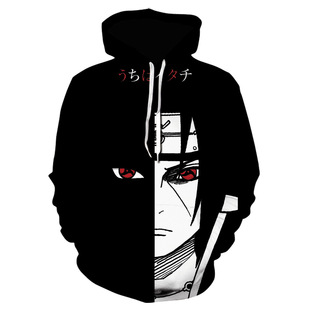 2023 трансграничная новая независимая станция Naruto 3D пуловер с цифровой печатью с капюшоном мужской свитер цельная доставка
