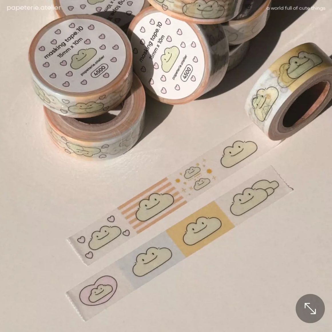 Korean Cute Frog Washi Tape Girly Cartoon Hamster Series Journal DIY Decorative Tape Roll