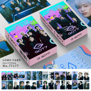 30 double-sided small cards GOT7 new special Winter Heptagon peripheral self-printing photo cards greeting cards LOMO cards