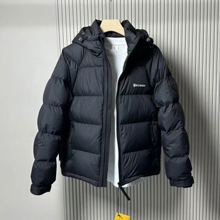 Cotton-padded jacket men's winter new Hong Kong-style coat cotton-padded jacket tide brand thickened hooded cotton-padded jacket loose bread clothing men's foreign trade