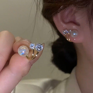 vintage exquisite high-end niche design earrings 2024 new fashion mix and match French temperament earrings for women